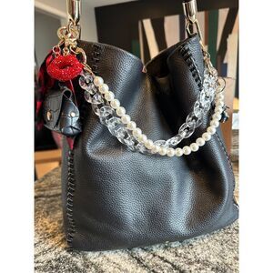 Customized Vintage Kate Spade Pebbled Leather Hobo Bag